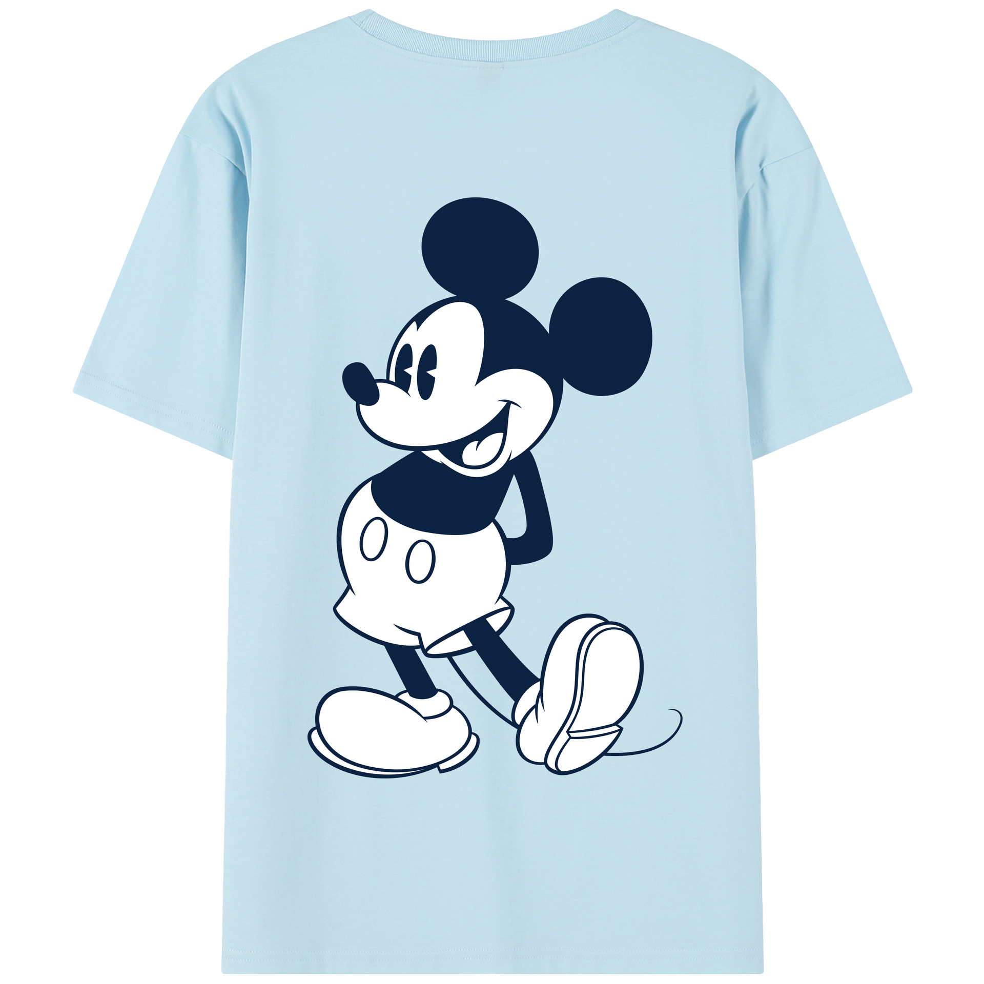 （画像用） ミッキーマウス Mickey Mouse 綿100％半袖Tシャツ（背面プリント）